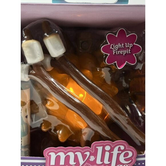 My Life As Light Up Fire Camping Set For 18-inch Doll 11 Piece Playset - Picture 8 of 10